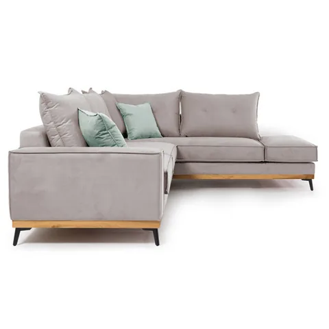 Coltar Stanga Luxury II Elephant Ciel Negru 290x235x90cm - imagine 4