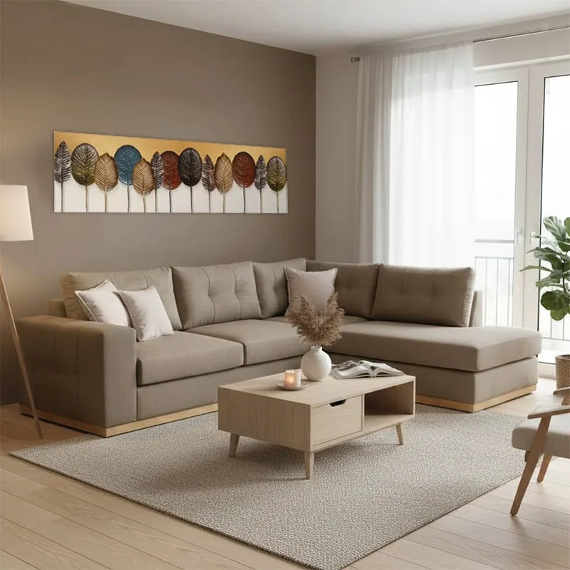 Coltar Stanga Pako World Boston Mocha 280x225x95cm Crem Natural