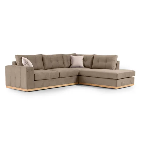 Coltar Stanga Pako World Boston Mocha 280x225x95cm Crem Natural - imagine 2