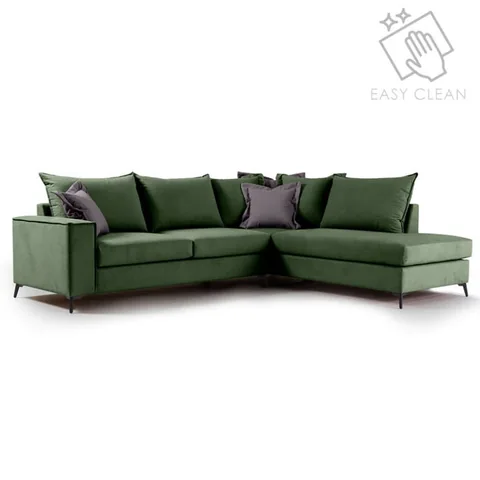Coltar Stanga Pako World Boston Verde Inchis Gri Inchis 290x235x95cm - imagine 2