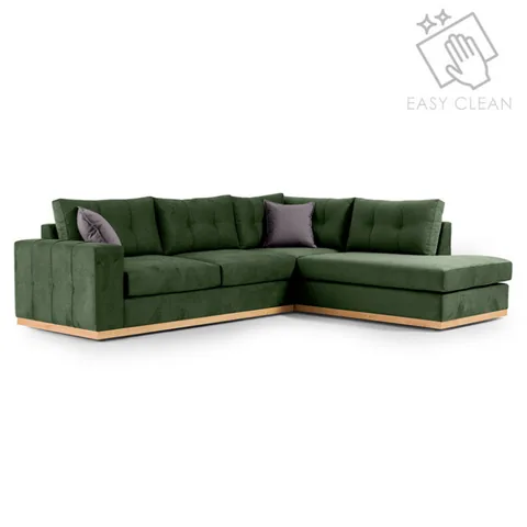 Coltar Stanga Pako World Boston Verde Inchis Gri Inchis Natural 280x225x95cm - imagine 2