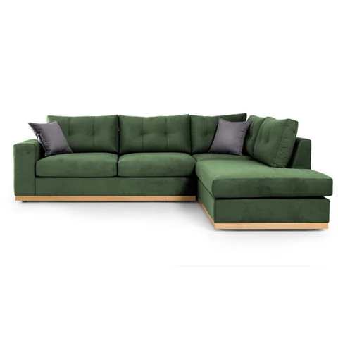Coltar Stanga Pako World Boston Verde Inchis Gri Inchis Natural 280x225x95cm - imagine 3