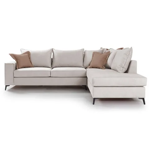 Coltar Stanga Romantic Crem - Mocha 290x235x95 cm Pako World - imagine 3