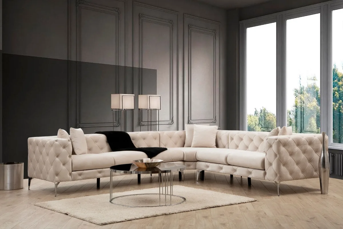 Coltar Stanga Salvador Como Ecru 310x70x270 cm