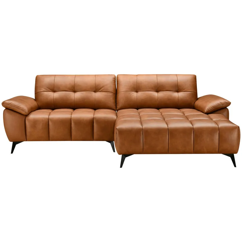 Coltar Textil Piele Coniac MID.YOU