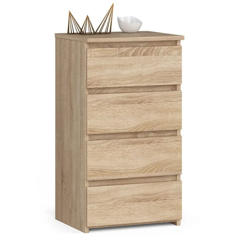 Comoda Brius CL4 4 Sertare 40x35x74cm Stejar Sonoma