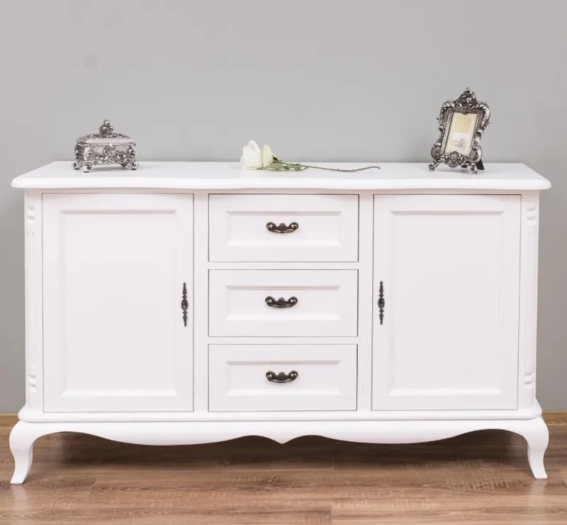 Comoda Studio Szel Chic 2 Usi 3 Sertare Soft Close Alb
