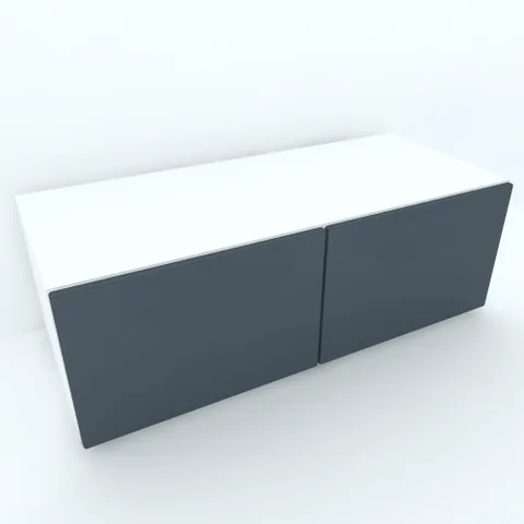 Comoda Spectral Mobila Armonia Alb 2 Uși Push-to-Open MDF Gri