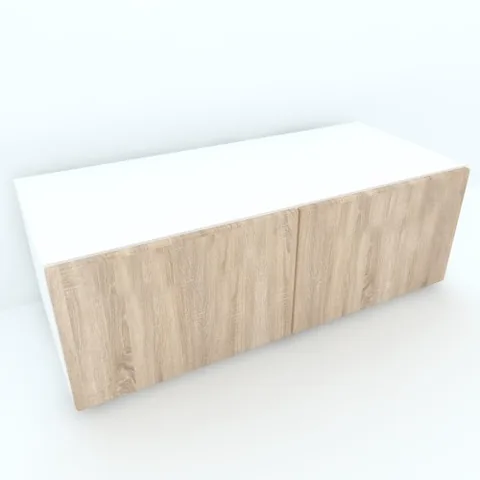 Comoda Spectral Mobila Armonia Alb 2 Usi Push To Open MDF Sonoma 120cm