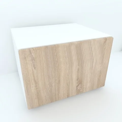 Comoda Spectral Mobila Armonia Alb MDF Sonoma 1 Usa Push to Open