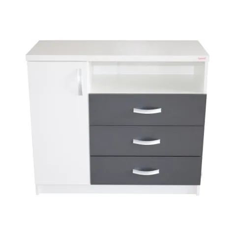 Comoda Spectral Mobila Milano Alb Gri