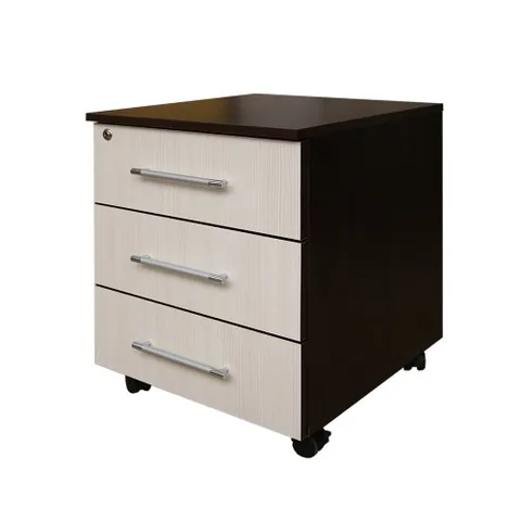 Comoda Spectral Mobila Office Wenge/Ladin 3 Sertare
