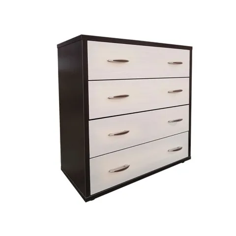 Comoda Spectral Mobila Torino 4 Sertare 85x89x42cm Wenge/Brad