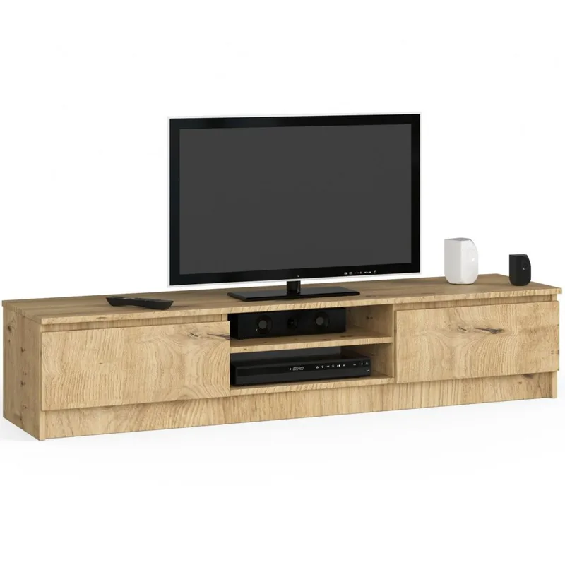 Comoda TV Brius K160 160x40x33cm Stejar Artisan 2 Usi