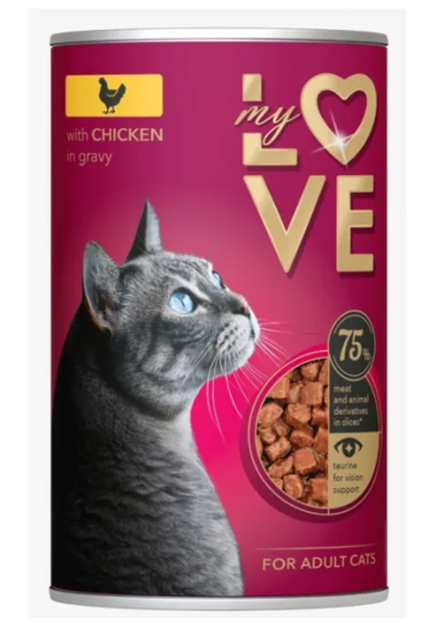 Conserva pentru Pisici My Love Pui 415g