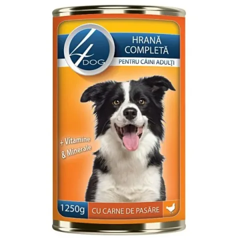 Hrana Umeda pentru Caini 4DOG Pui 1250g