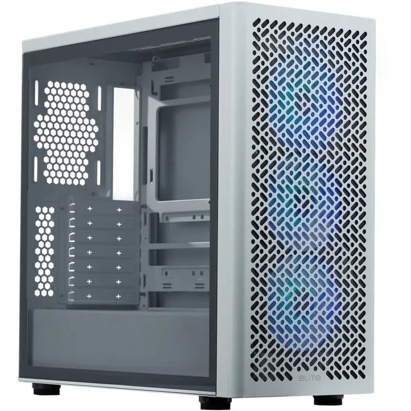 Cooler Master Master Elite 502 Alb Sticla Temperata