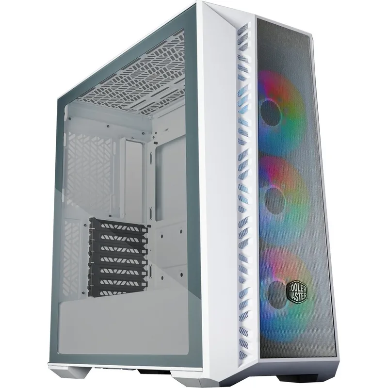 Cooler Master MasterBox 520 Mesh TG ARGB Alb