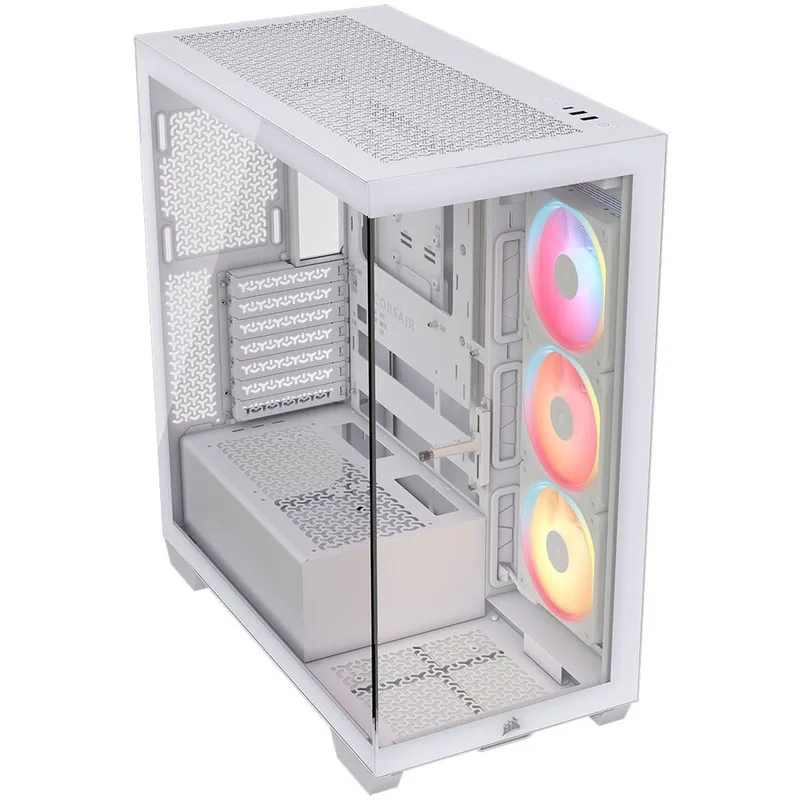 Corsair 3500X LX-R RGB iCUE LINK Sticla Securizata Alb