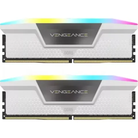 Corsair Vengeance RGB 64GB DDR5-6000MHz CL30 Dual Channel Alb
