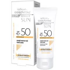 Crema de Fata Farmec Gerovital H3 Derma+ Sun SPF 50 Tenta Aurie 50ml