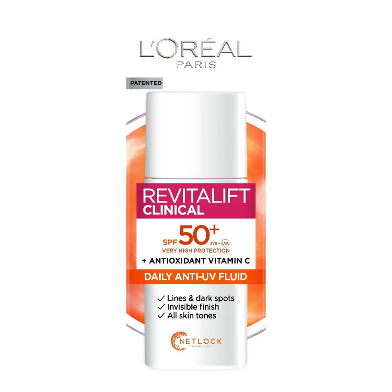 Crema de Fata L'Oreal Paris Revitalift Clinical Vitamina C SPF50+ 50ml
