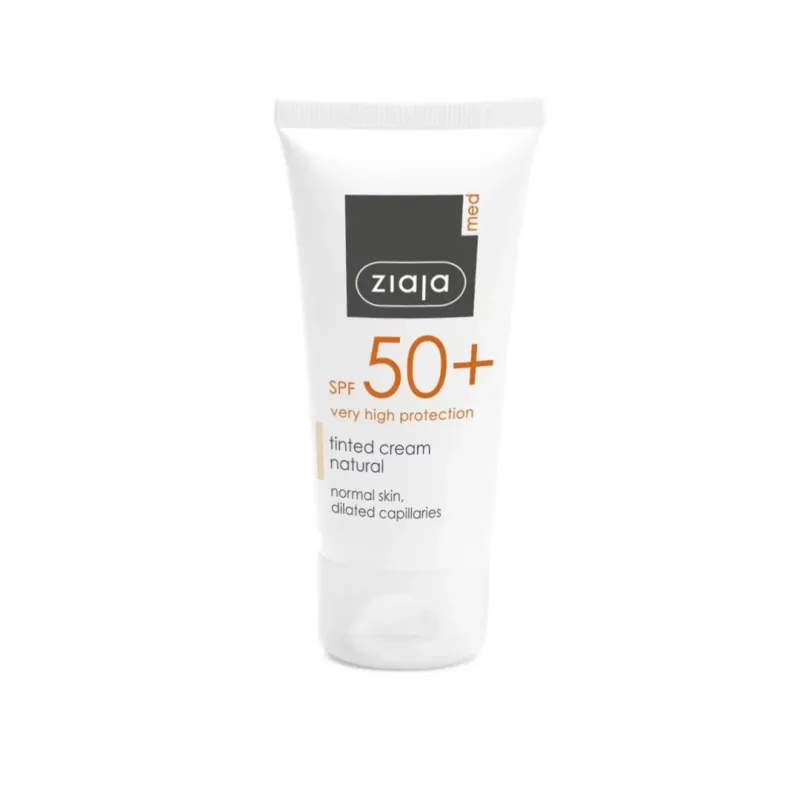 Crema de Fata Nuantatoare Fotoprotectoare Ziaja SPF50 50ml Ten Normal Med