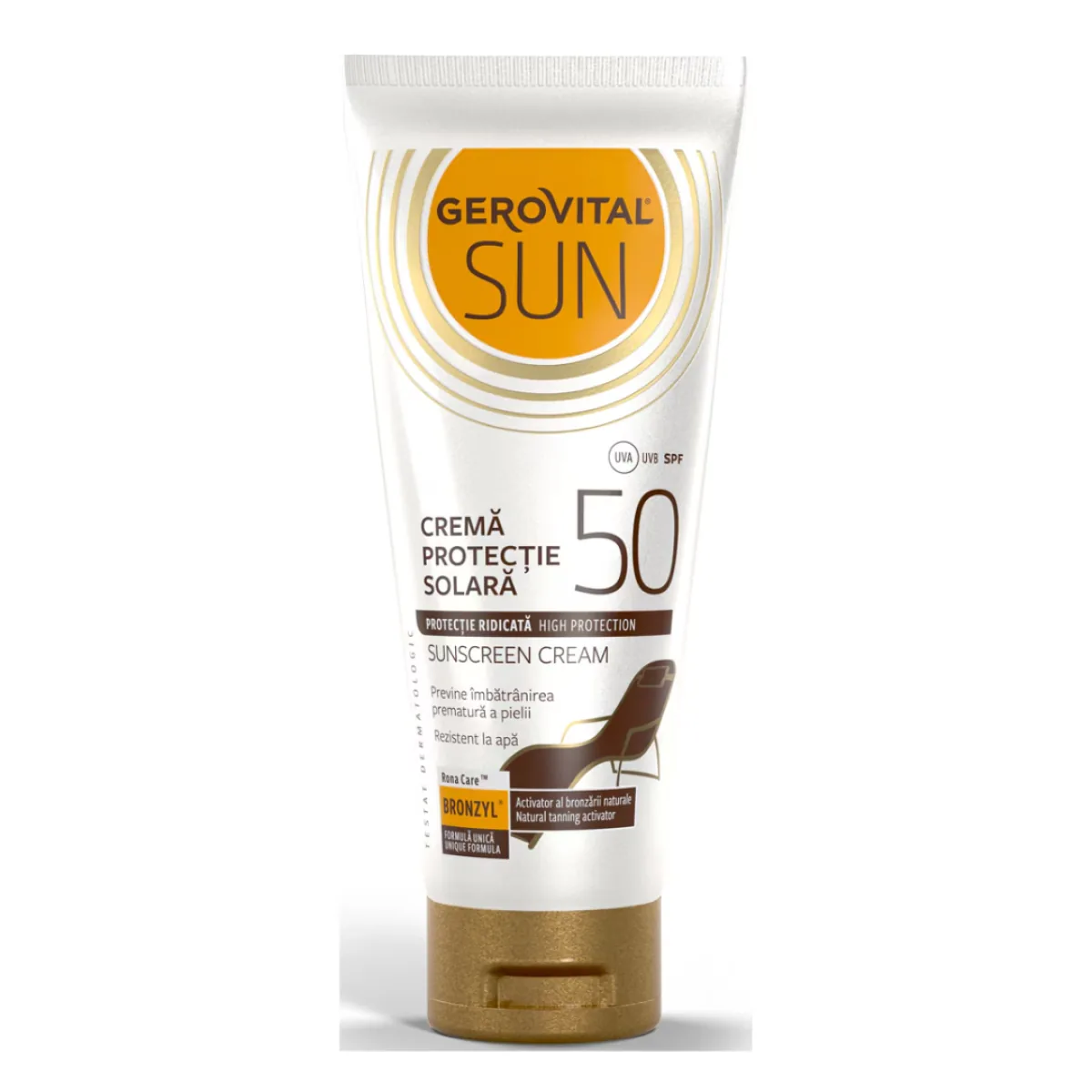 Crema de Protectie Solara Farmec Gerovital SPF 50 Sun 100ml