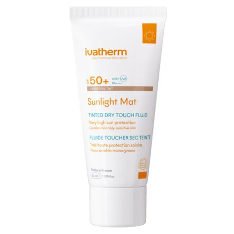 Crema de Protectie Solara Ivatherm Sunlight Mat Colorat SPF50+ 50ml
