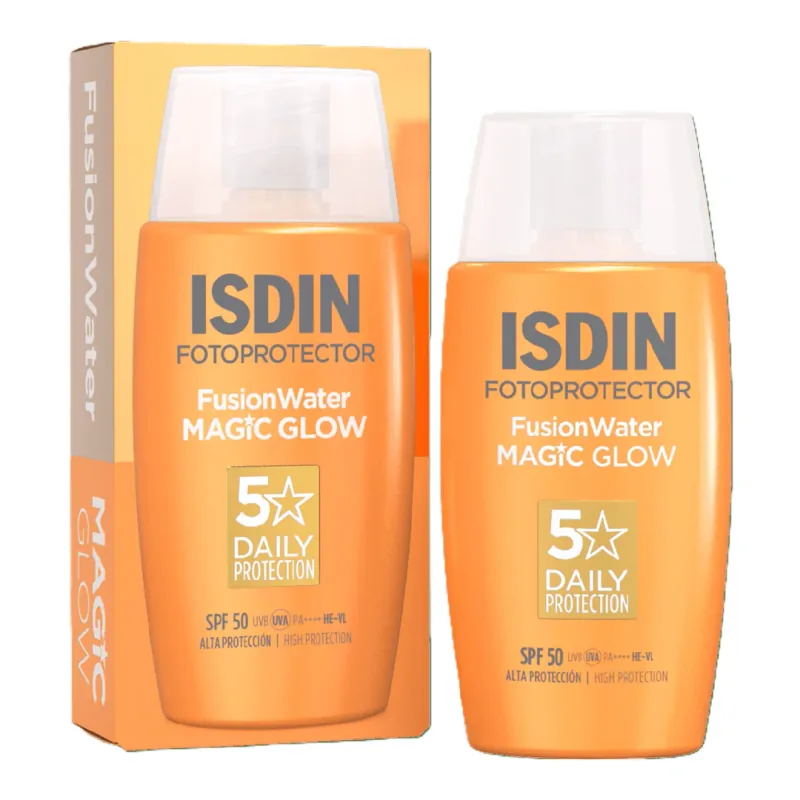Crema Iluminatoare Isdin Fusion Water Magic Glow SPF50 PA++++ 50ml