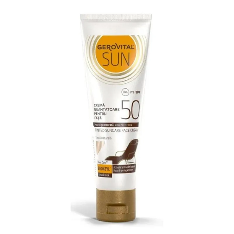 Crema Nuantatoare pentru Fata Farmec Gerovital Sun SPF 50 50ml