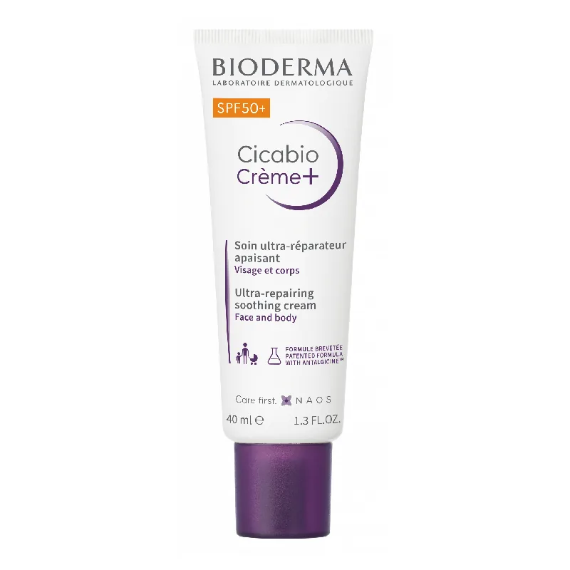 Crema Reparatoare Bioderma Cicabio Creme+ SPF50+ 40ml