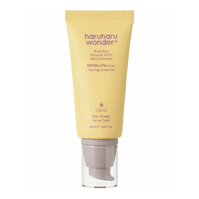 Crema Solara Haruharu Wonder Black Rice Moisture Airyfit SPF 50+ PA++++ 50ml