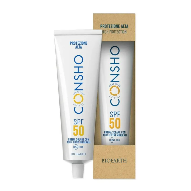 Crema Solara Bioearth Consho SPF 50 Filtre Minerale 100ml
