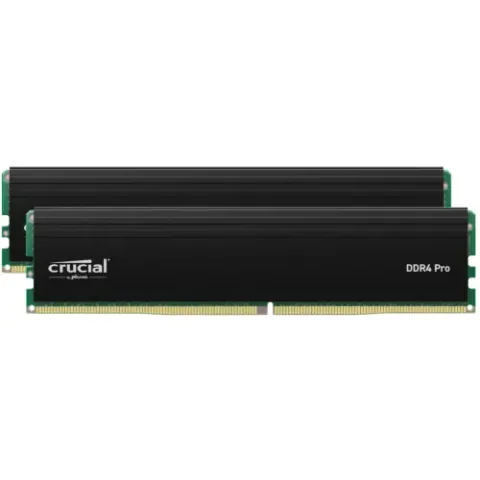 Crucial Pro 64GB (2x32GB) DDR4-3200 CL22 Dual Channel Black