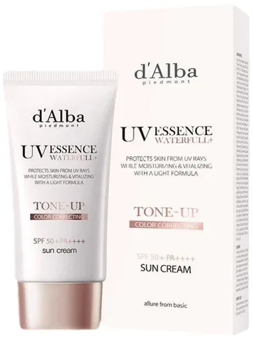 Cremă de Protecție Solară pentru Față D'Alba Waterfull Tone-up SPF50+ 50ml