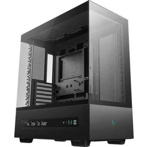 Deepcool CH690 DIGITAL Tempered Glass Negru
