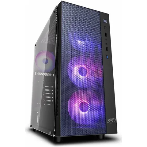Deepcool Matrexx 55 Mesh ADD-RGB 4F Negru DP-ATX-MATREXX55-MESH-AR-4F