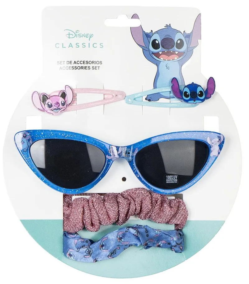 Set Accesorii Păr și Ochelari de Soare Copii Cerda Stitch