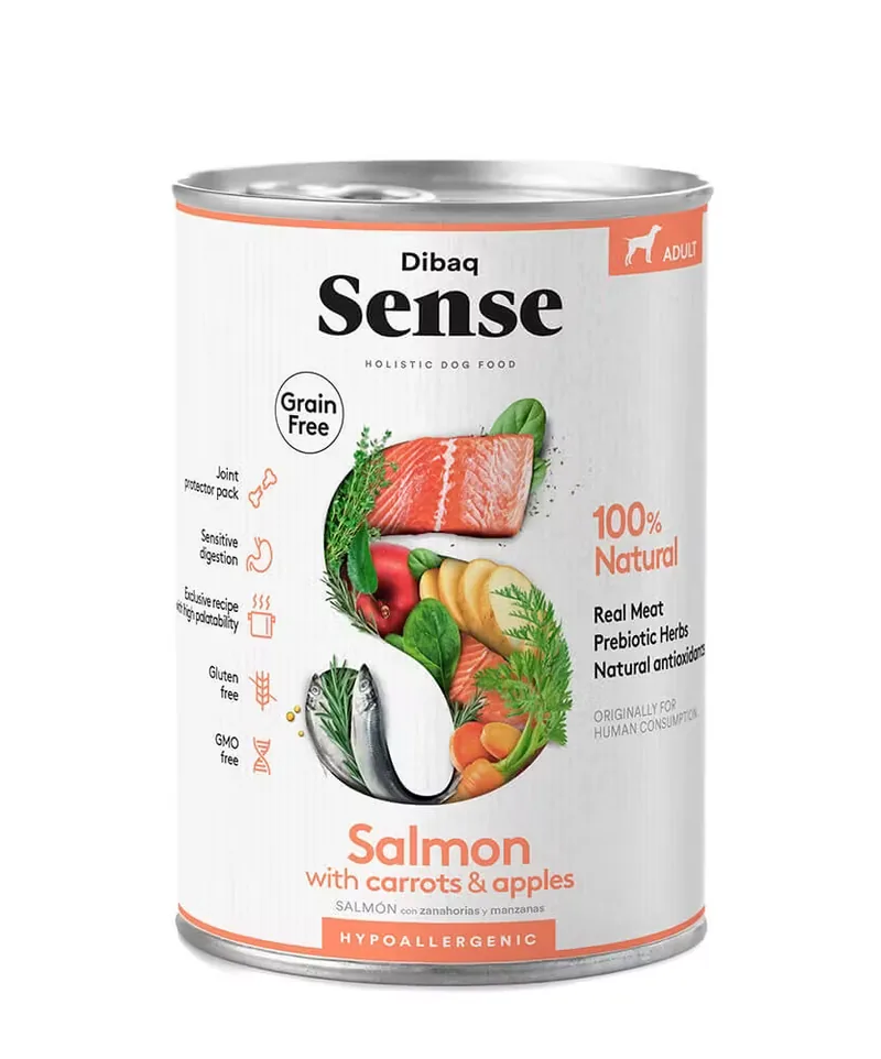 Hrana Umeda pentru Caini Dibaq Sense Somon Adult 380g