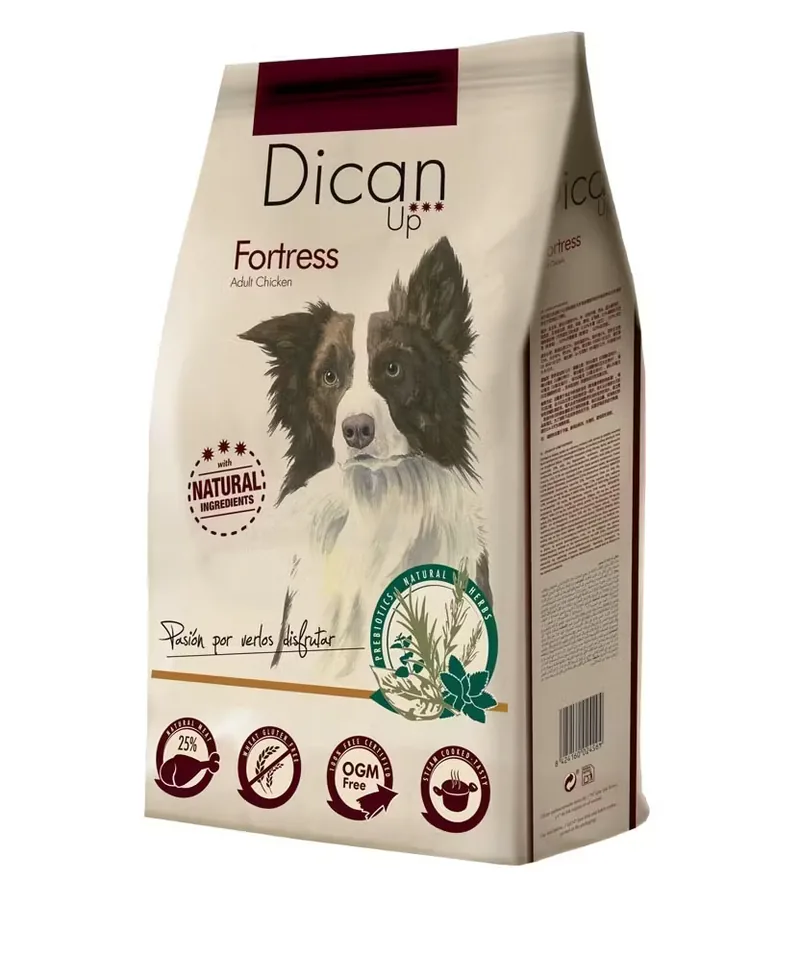 Hrana Uscata Caini Dibaq Premium Dican Up Fortress Adult Pui 14kg