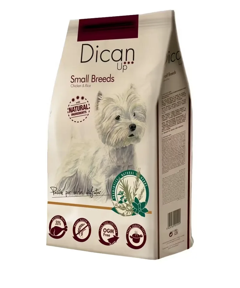 Hrana Uscata pentru Caini Dibaq Dican Up Small Breeds Adult Pui si Orez 3kg
