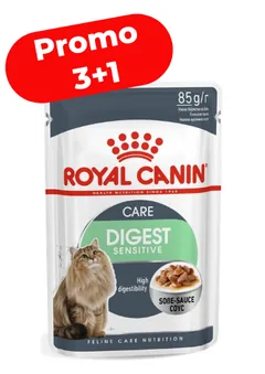 Hrana Umeda pentru Pisici Royal Canin Feline Digest Sensitive 85g Pachet 3+1