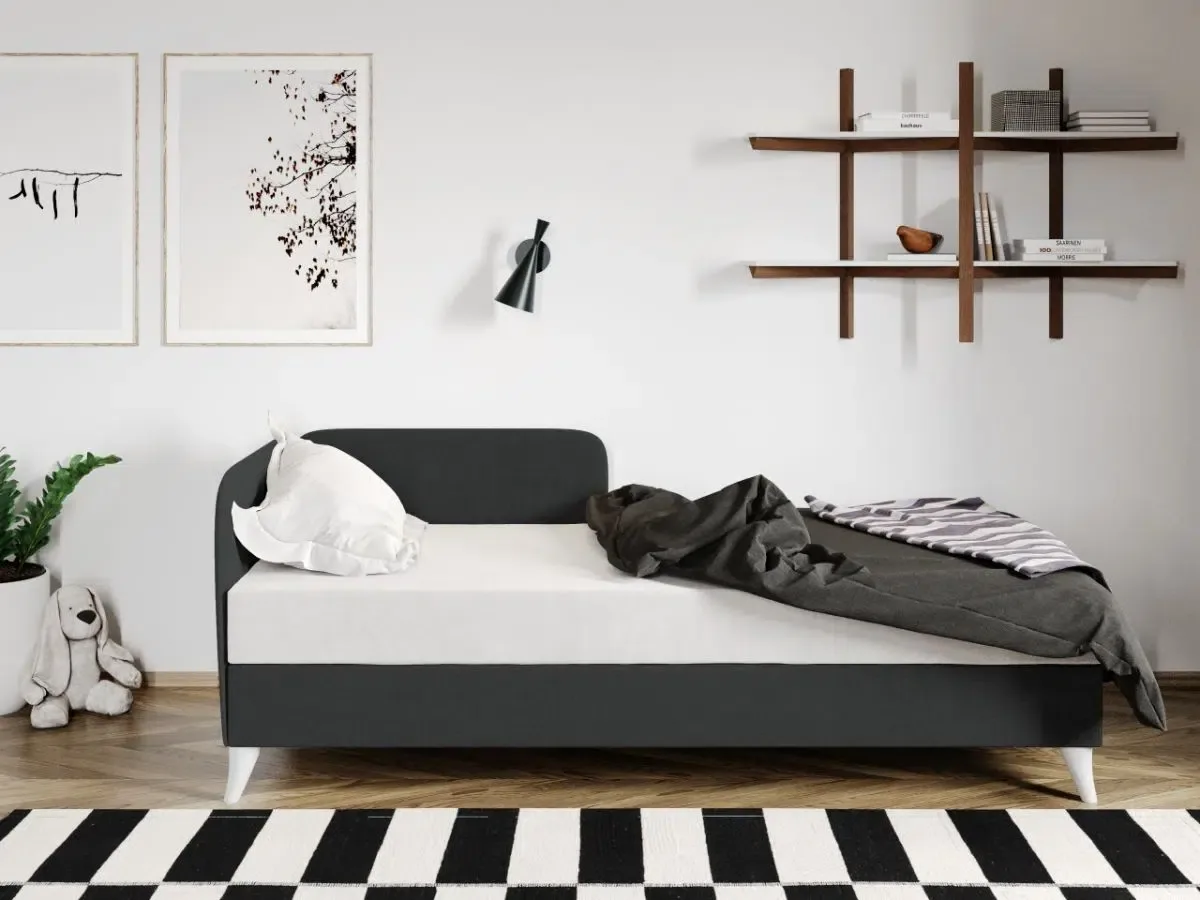 Divan Mobila Laguna Soft Rabatabil Gri Inchis - imagine 3