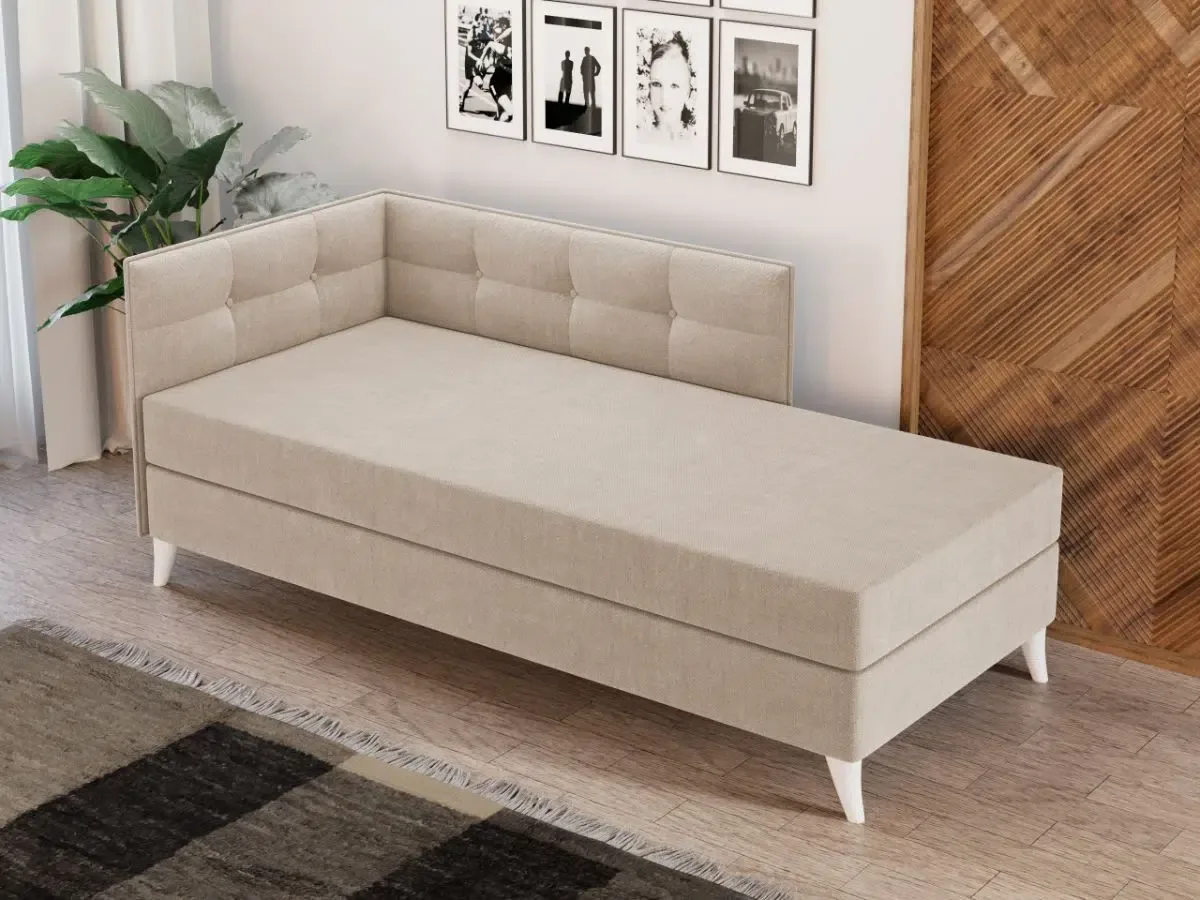 Divan Mobila Laguna Story Rabatabil Crem - imagine 2