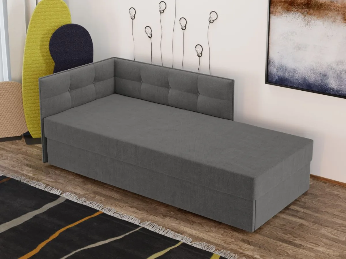 Divan Tapitat Mobila Laguna Story Extensibil Gri Deschis - imagine 2