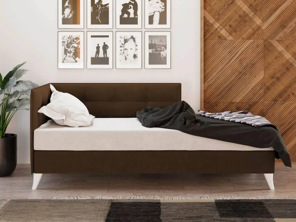 Divan Tapitat Mobila Laguna Story Fix Crem Maro - imagine 3