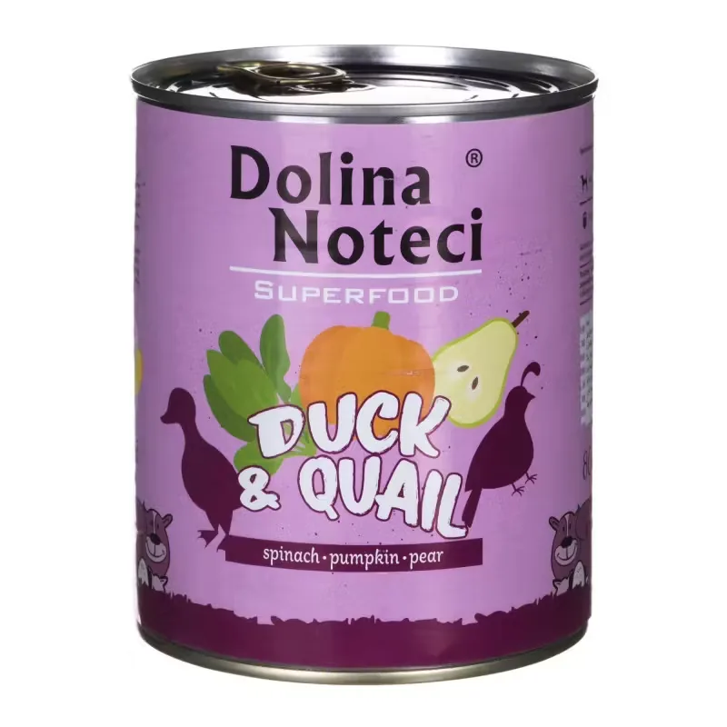 Hrana Umeda pentru Caini Dolina Noteci Superfood Rata si Prepelita 800g
