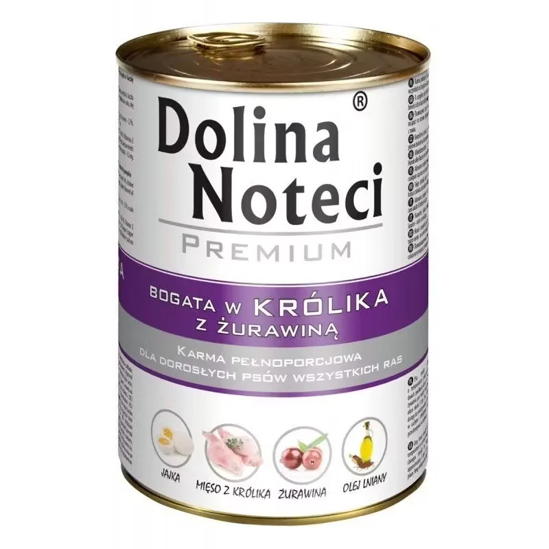 Hrana Umeda pentru Caini Dolina Noteci Iepure si Merisoare 800g