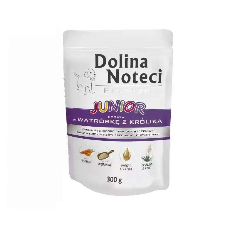 Hrana Umeda pentru Caini Dolina Noteci Junior Ficat de Iepure 300g